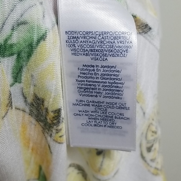 Nwt Chaps Fun Lemon Top - Size S - Picture 7 of 9